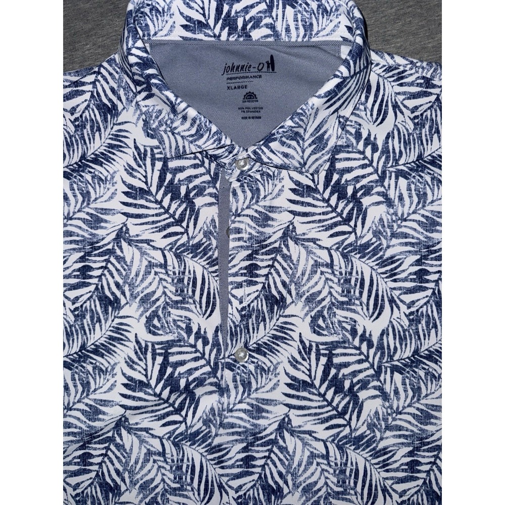 Johnnie-O Polo Shirt Aiken Style Performance Men Size XL Golf Lake Regular